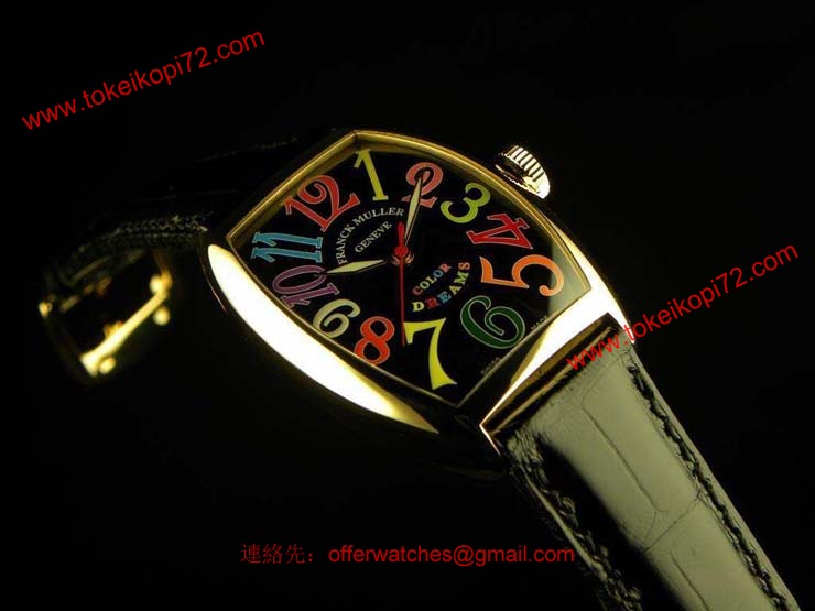 FRANCK MULLER フランクミュラー 偽物時計 トノウカーベックス カラードリーム 5850COLDREAMS