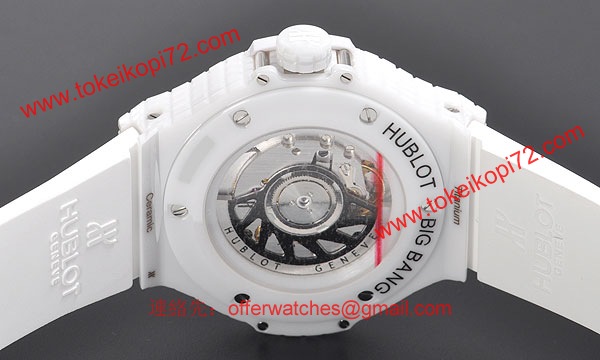 (HUBLOT)ウブロ ブランドコピー ビッグバン ホワイトキャビア ホワイトセラミック 346.HX.2800.RW