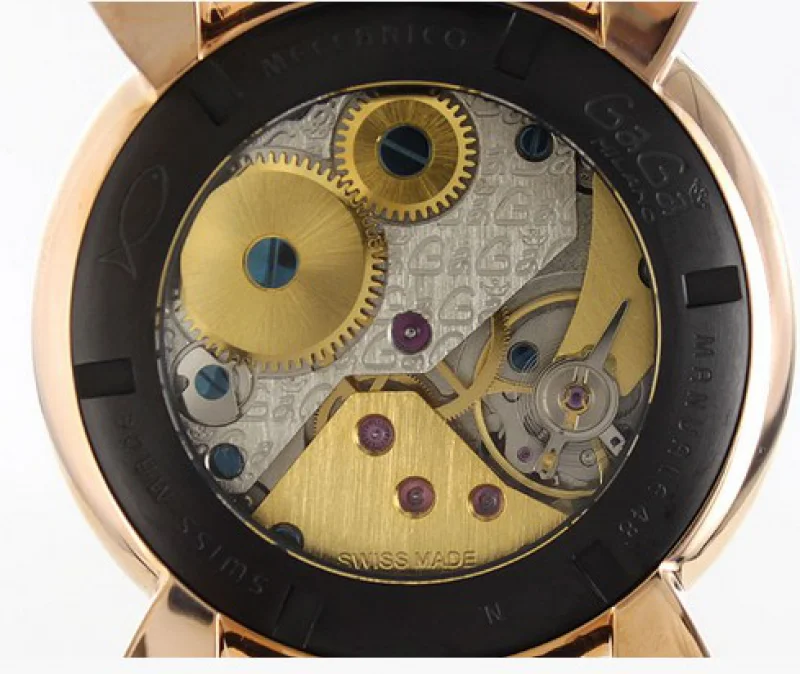 ガガミラノ腕時計コピー マニュアーレ48mm 手巻き スモールセコンド レザー ダークブラウン メンズ 5012.04S