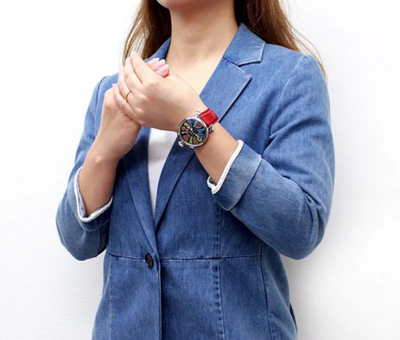 ガガミラノ コピー腕時計マニュアーレ40mm レザー ブラック ボーイズ 5020.2
