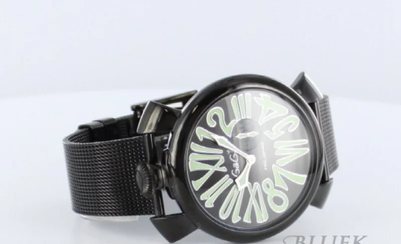 ガガミラノ時計コピー スリム46mm スモールセコンド シルバー メンズ 5080.1