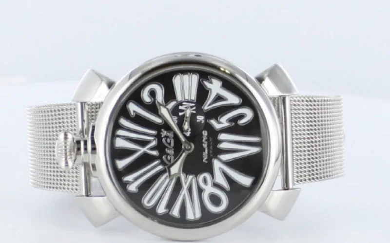 ガガミラノコピー腕時計 スリム46mm スモールセコンド PGPシルバー ボーイズ 5081.2