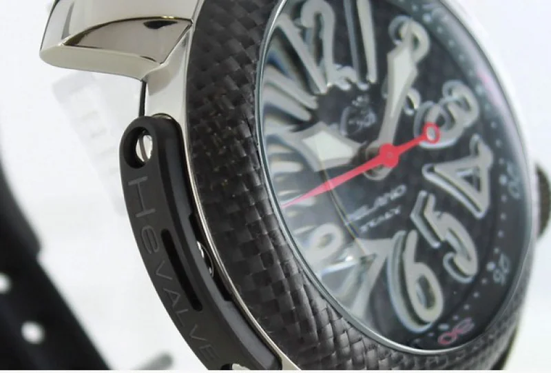 高級時計ガガミラノ ダイビング48mm チタン オートマチック ラバー ブルー/ホワイト メンズ 5043 スーパーコピー