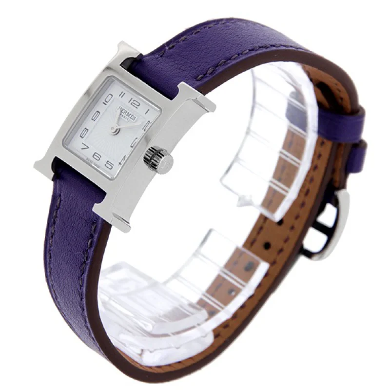 HERMES エルメス腕時計コピー Hウォッチ レザーベルト HH1.110.131/UNO ブラック