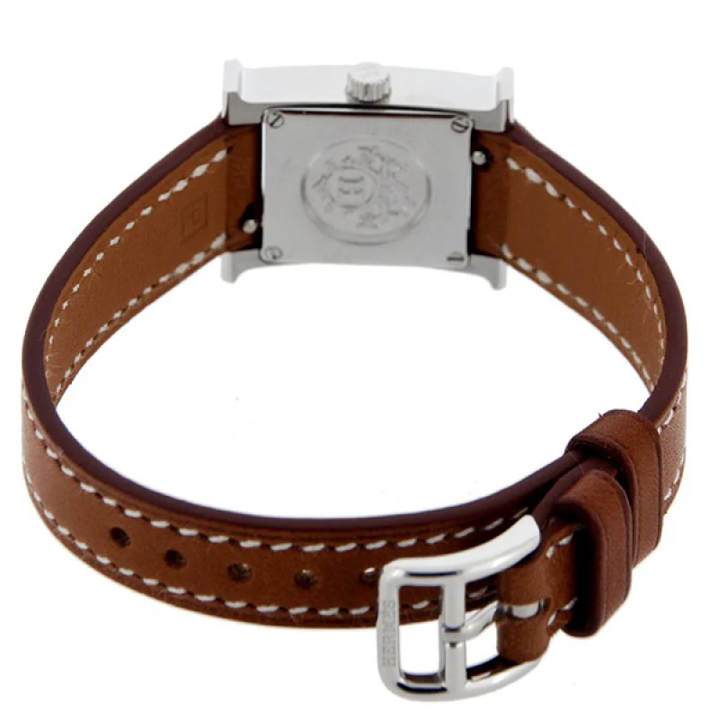 HERMES エルメス腕時計コピー Hウォッチ レザーベルト HH1.110.131/UNO ブラック