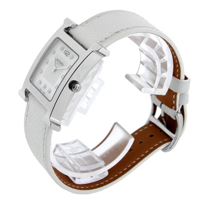 HERMES エルメス腕時計コピー Hウォッチ レザーベルト HH1.110.131/UNO ブラック