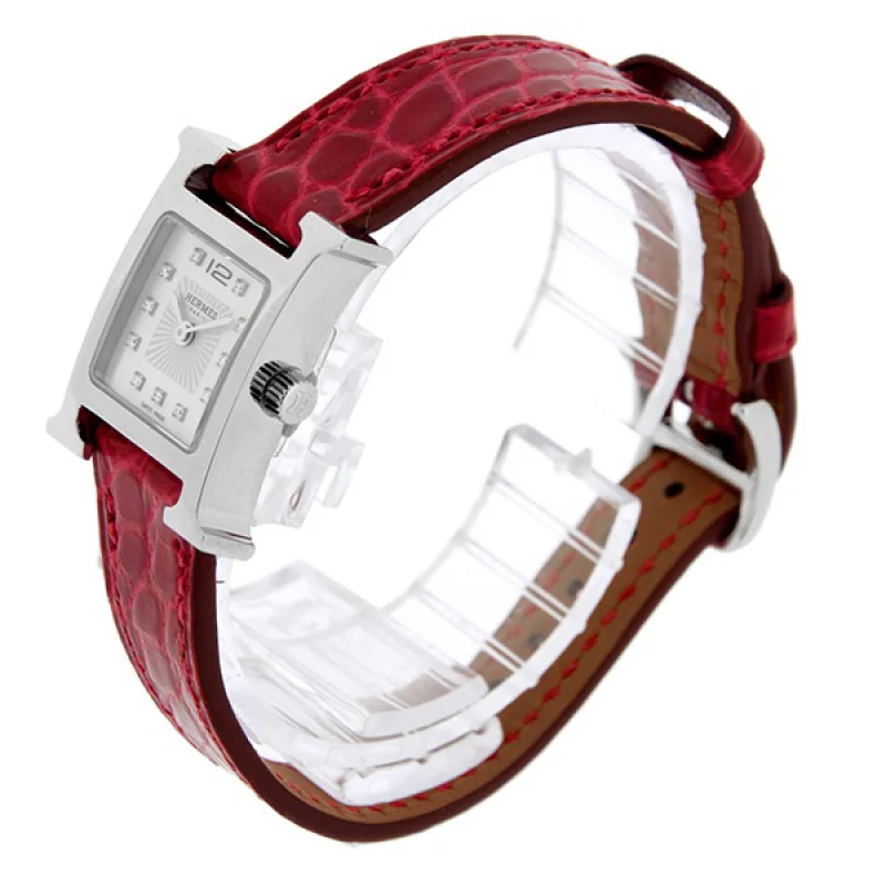 HERMES エルメス時計コピー Hウォッチ レザーベルト HH1.101.131/WOR オレンジ