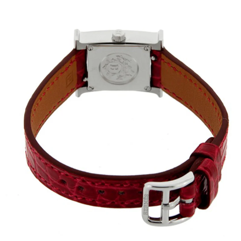HERMES エルメス時計コピー Hウォッチ レザーベルト HH1.101.131/WOR オレンジ