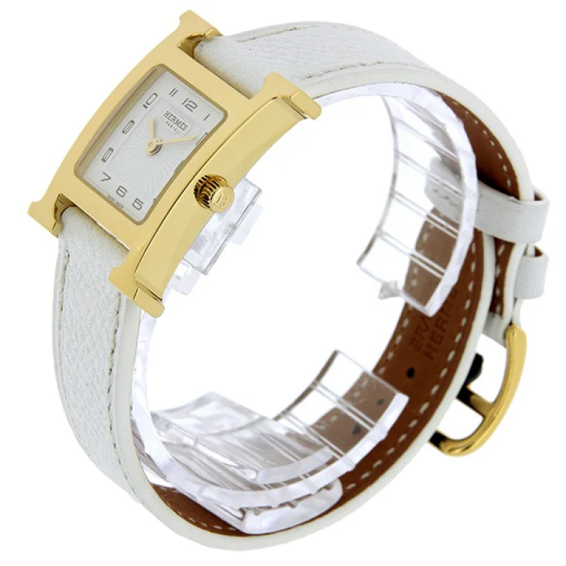 HERMES エルメス時計コピー Hウォッチレザーベルト HH1.110.131/WOR オレンジ