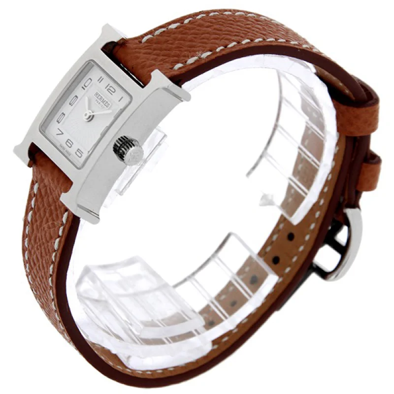 HERMES エルメス時計コピー Hウォッチレザーベルト HH1.110.131/WOR オレンジ