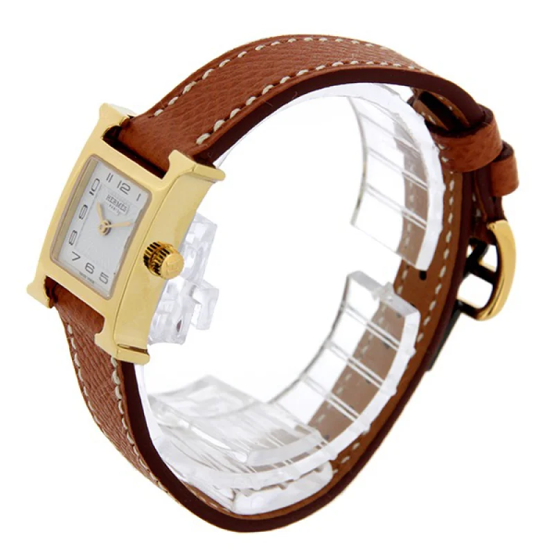 HERMES エルメス時計コピー Hウォッチレザーベルト HH1.110.131/WOR オレンジ