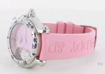 ショパール時計コピー CHOPARD ピンクサファイア ラバー ピンクシェル レディース 28/8950