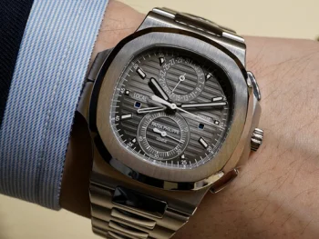 パテックフィリップ クロノグラフ 5990/1A-001 ノーチラス トラベルタイム スーパーコピー 時計