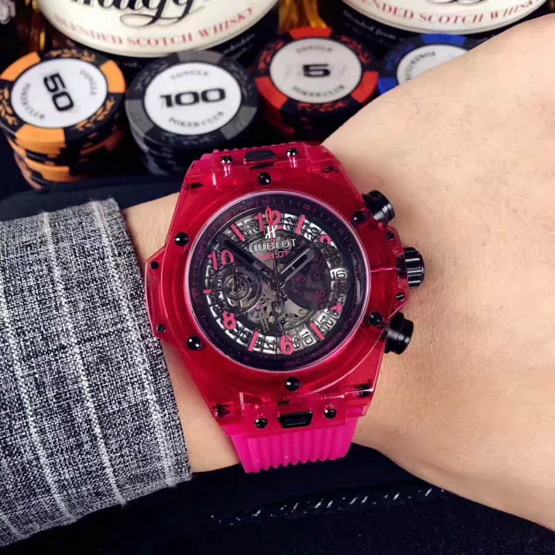 ウブロ ブラック系 【2017新作】HUBLOT スーパーコピー 時計 411.CI.1110.RXY