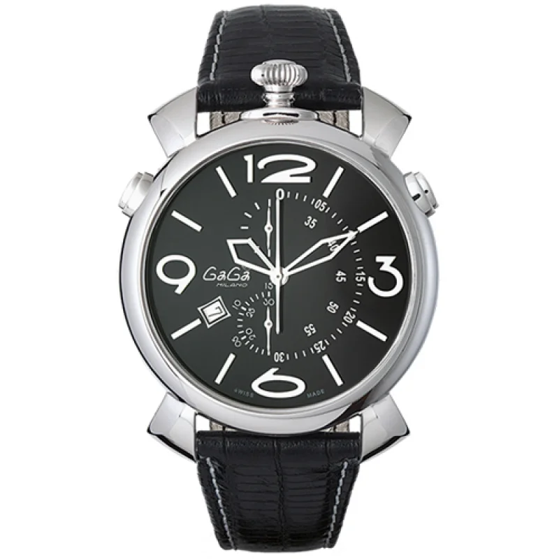 ガガミラノ スーパーコピー THIN CHRONO 46MM 18ｋPGコーティング 時計 5098.03BW