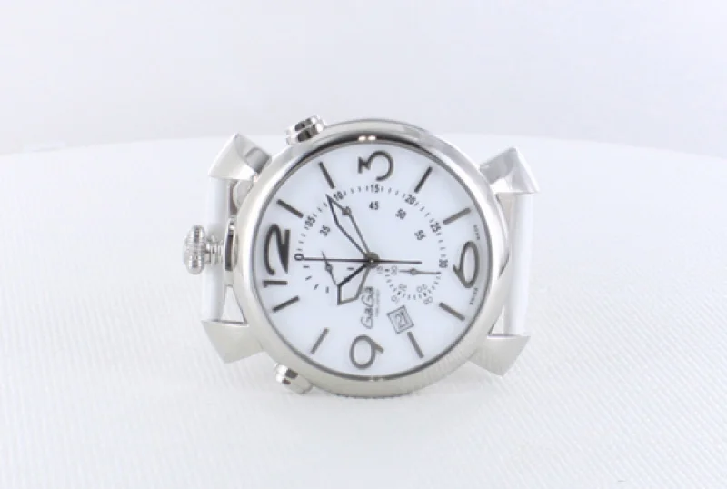 ガガミラノ スーパーコピー THIN CHRONO 46MM 18ｋPGコーティング 時計 5098.03BW