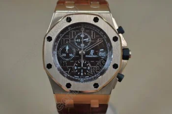 オーデマ·ピゲコピーAudemars Piguet Royal Oak Chronograph RG/LE Brown A-7750 Sec@12自動巻き