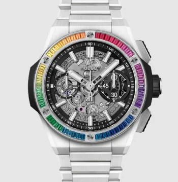ビッグ・バンウブロスーパーコピー インテグレーテッド バゲットレインボーベゼル451.HX.1120.HX.4099.YOS