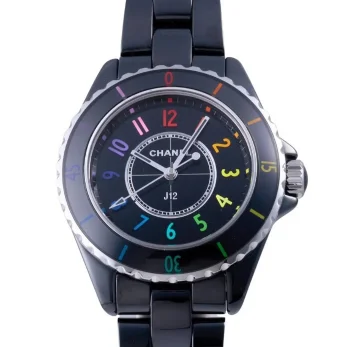 【128371】 CHANEL シャネルスーパーコピー時計 H7121 J12 エレクトロ 33MM ブラックダイヤル クオーツ