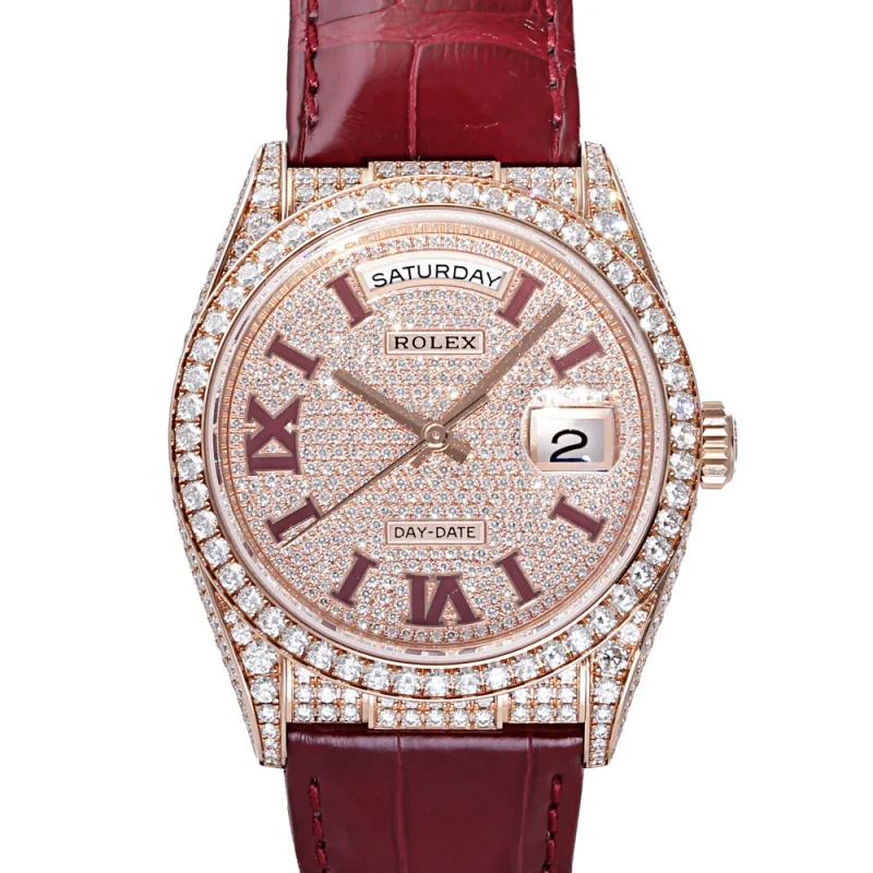 ダイヤベゼル ブランド時計コピーRolexロレックス デイデイト36mm 128159RBR