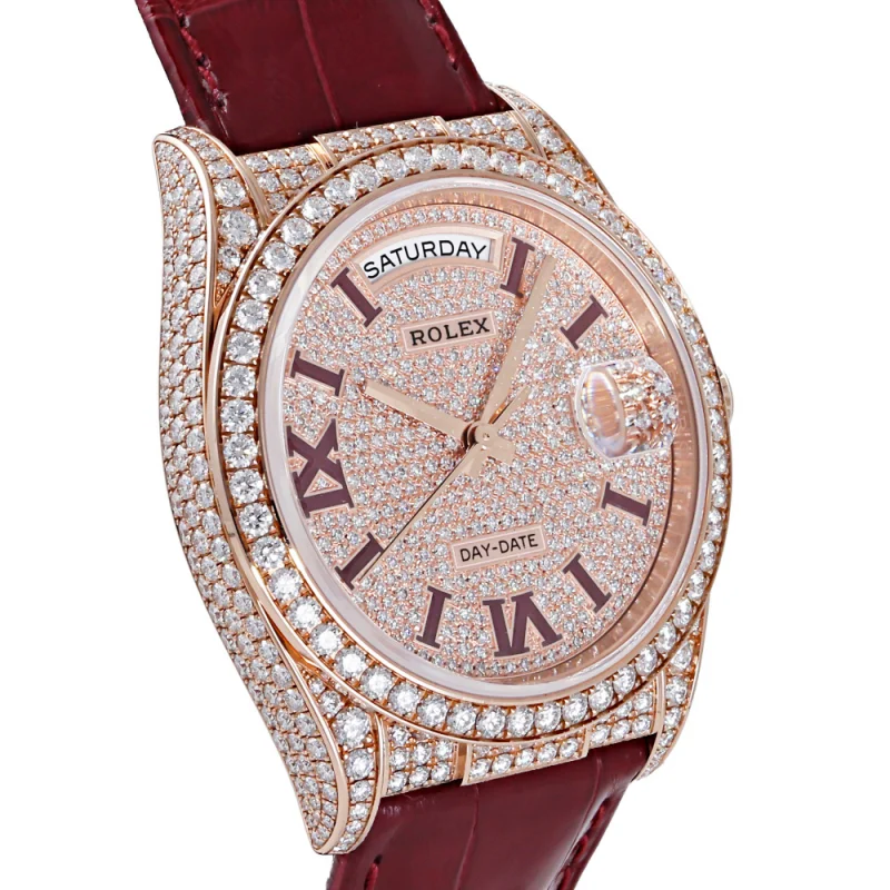 ダイヤベゼル ブランド時計コピーRolexロレックス デイデイト36mm 128159RBR