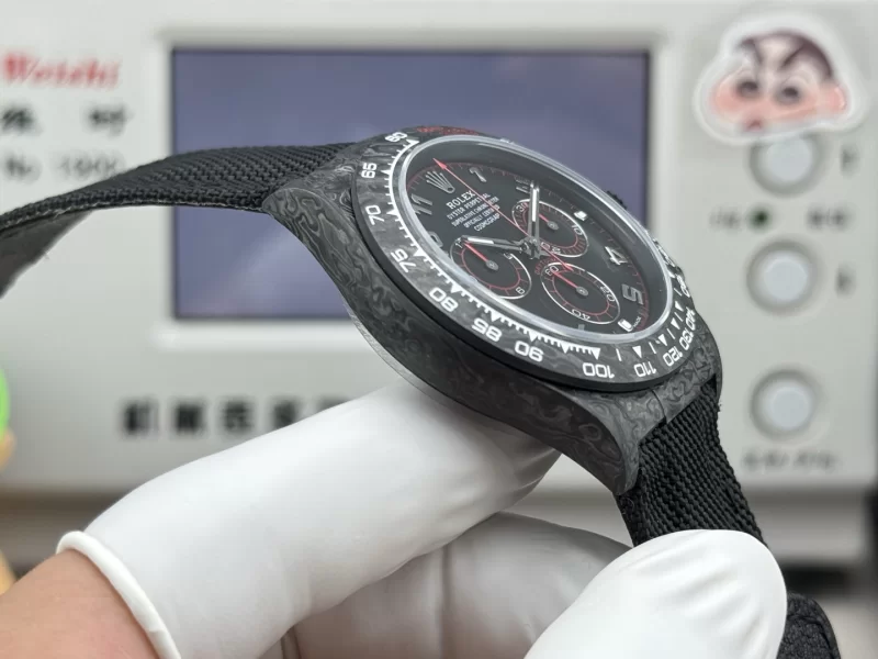 KR 新作 デイトナスーパーコピー時計 40mm 丹東 4130/4801 ムーブ カーボンケープ クロノグラフ116506