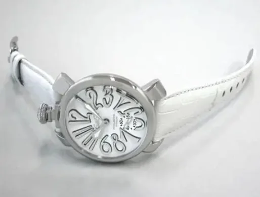 ガガミラノ 腕時計コピーマニュアーレ48mm 手巻き スモールセコンド レザー ダークブルー メンズ 5010.05S