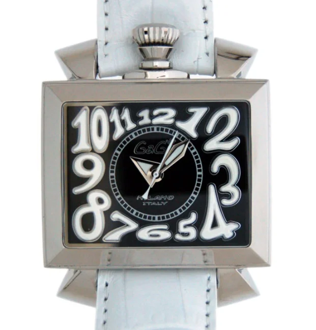 ガガミラノコピー腕時計 ナポレオーネ48mm オートマチック レザー グリーン/PGPシルバー メンズ 6001.2