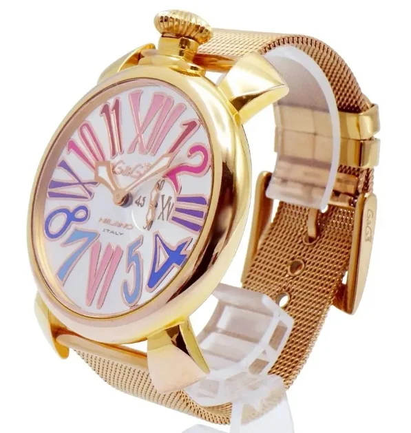 ガガミラノコピー腕時計 スリム46mm スモールセコンド PGPシルバー ボーイズ 5081.2