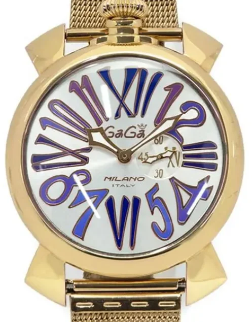 ガガミラノ時計コピー スリム46mm スモールセコンド シルバー メンズ 5080.1
