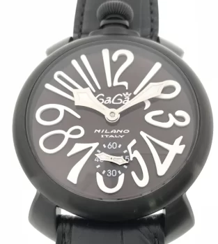 ガガミラノ腕時計コピー マニュアーレ48mm 手巻き スモールセコンド レザー ダークブラウン メンズ 5012.04S