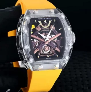 武士道の精神 リシャールミル トコピー時計専門店 ゥールビヨン 透明ケースRM 47-001