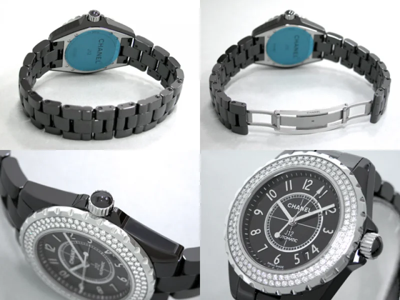 シャネル CHANEL時計 J12 38mm ブラックセラミック ベゼルダイヤ ブラック H0950 シャネル CHANEL時計 J12 38mm ブラックセラミック ベゼルダイヤ ブラック H0950