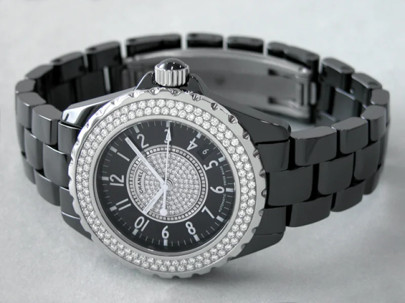 シャネル CHANEL時計 J12 38mm ブラックセラミック ベゼル?文字盤センターダイヤ ブラック/センターダイヤ H1709 シャネル CHANEL時計 J12 38mm ブラックセラミック ベゼル?文字盤センターダイヤ ブラック/センターダイヤ H1709