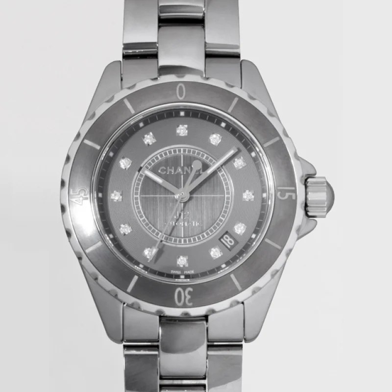 シャネル CHANEL時計 J12 クロマティック 38mm 12Pダイヤ チタンセラミック グレー H32 シャネル CHANEL時計 J12 クロマティック 38mm 12Pダイヤ チタンセラミック グレー H32