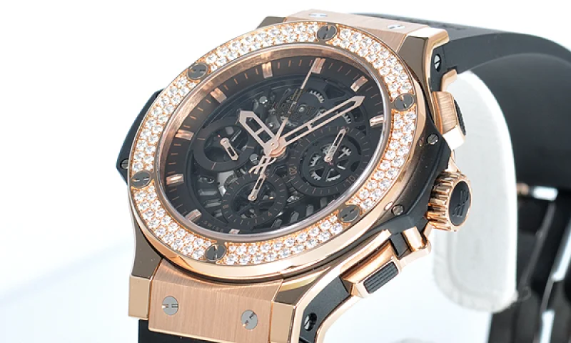 (HUBLOT)ウブロ コピー時計 ビッグバン アエロバン ゴールド バケットダイヤモンド 310.PX.1180.RX.0904