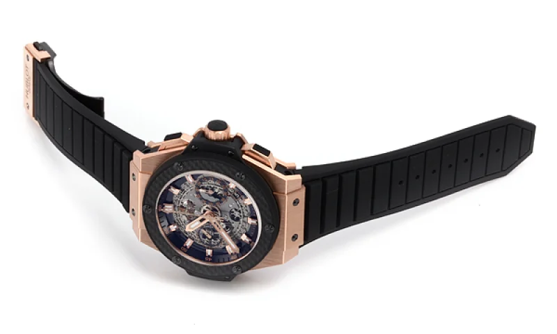 (HUBLOT)ウブロ コピー時計 キングパワー ウニコ キングゴールドカーボン 701.OQ.0180.RX