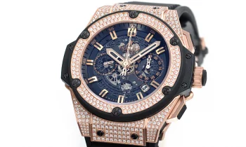 (HUBLOT)ウブロ 時計 コピー キングパワー ウニコ キングゴールド パヴェ 701.OX.0180.RX.1704