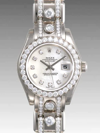 ホワイト ロレックスコピー時計(ROLEX) デイトジャスト 80299NG