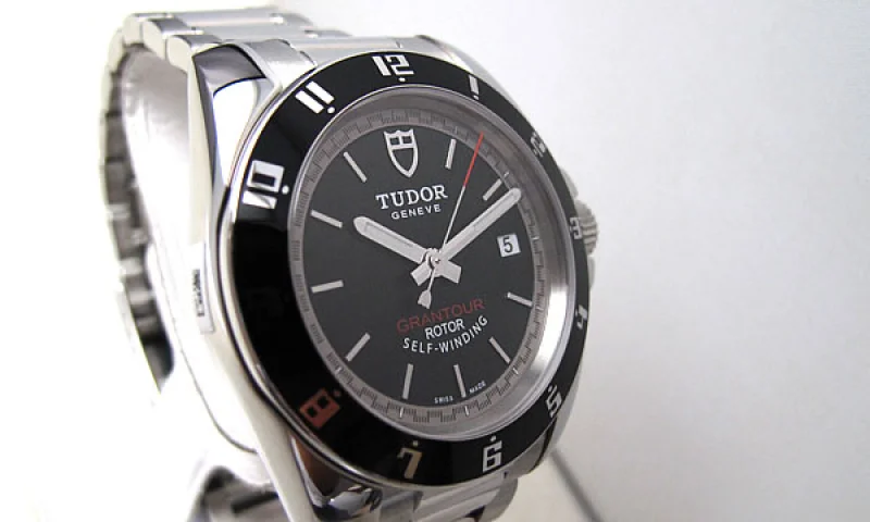 チュードル Tudor腕時計コピー グランツアーブラック革 ブラック 20350N