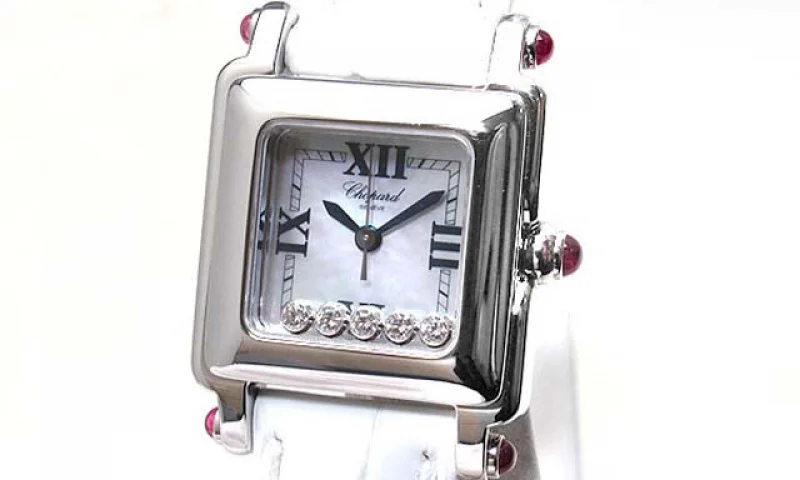 ショパール時計コピー CHOPARD クロコレザー ピンクシェル レディース 27/8892-42